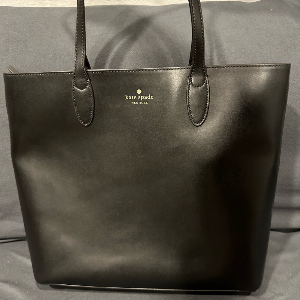Kate Spade Smooth Leather Kerri Medium Tote Black